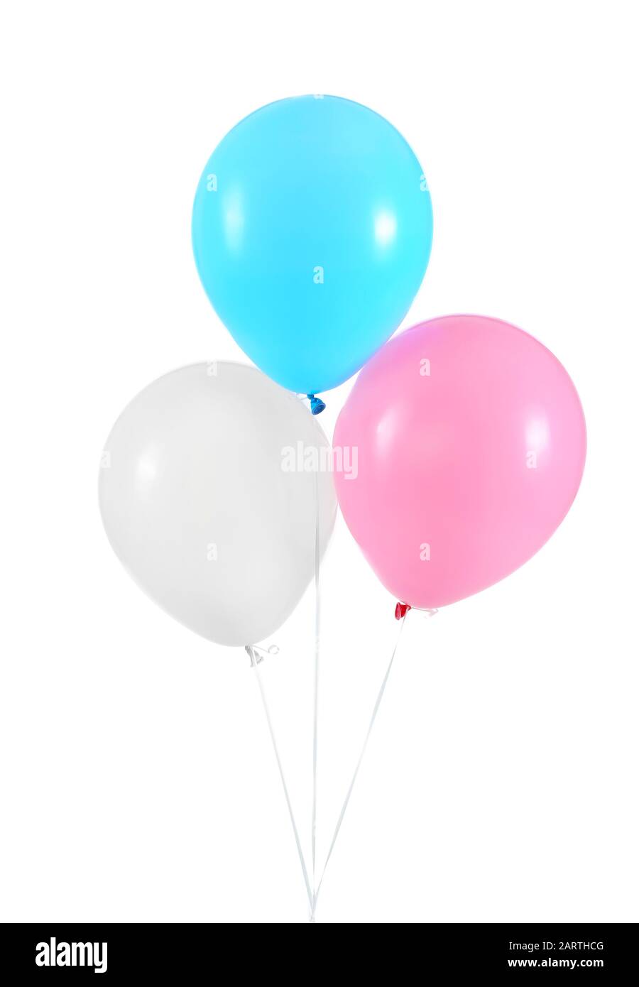 Air balloons on white background Stock Photo - Alamy