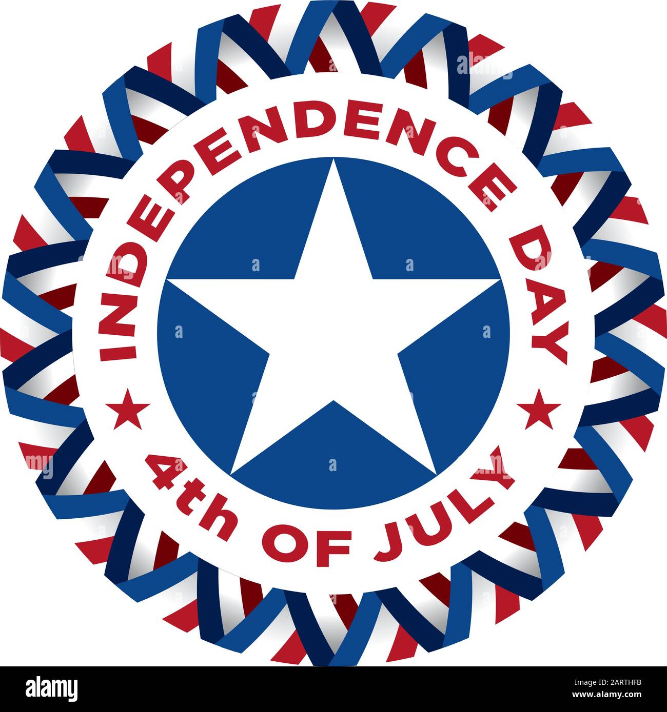 Fourth of July vintage label commemorating United States Independence ...