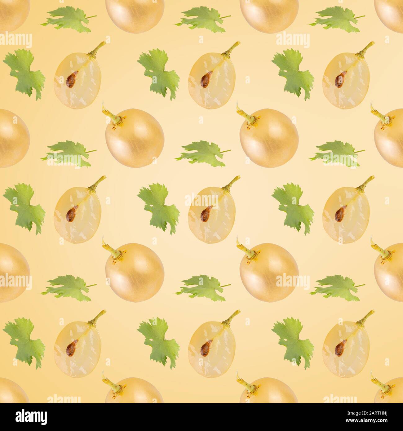 Roussanne is a white wine grape isolated on white background Stock