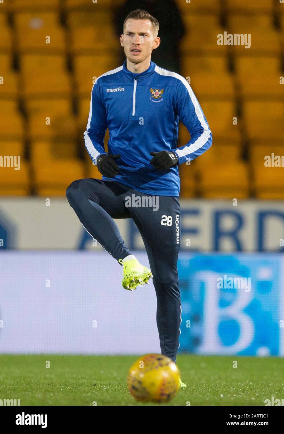 St Johnstone Jamie McCart makes his debut during the Ladbrokes Scottish