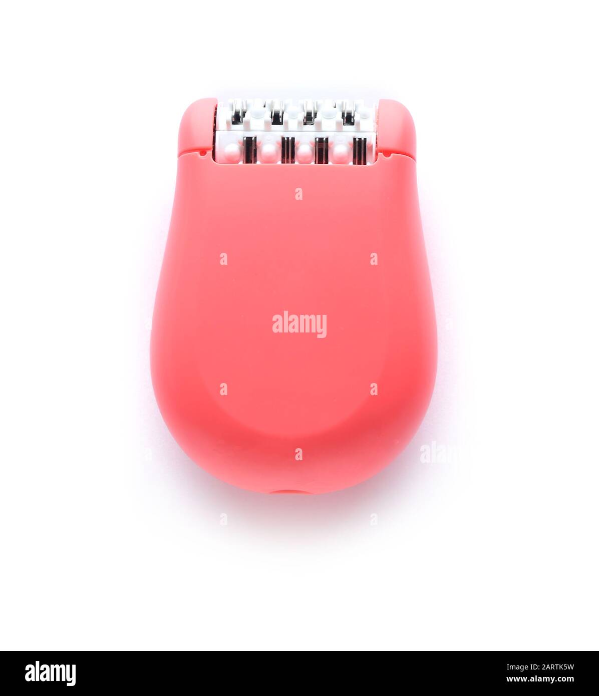 Modern epilator on white background Stock Photo