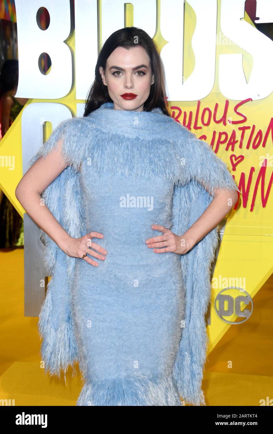 Charlie Howard attending the world premiere of Birds of Prey and the Fantabulous Emancipation of One Harley Quinn, held at the BFI IMAX, London. Stock Photo