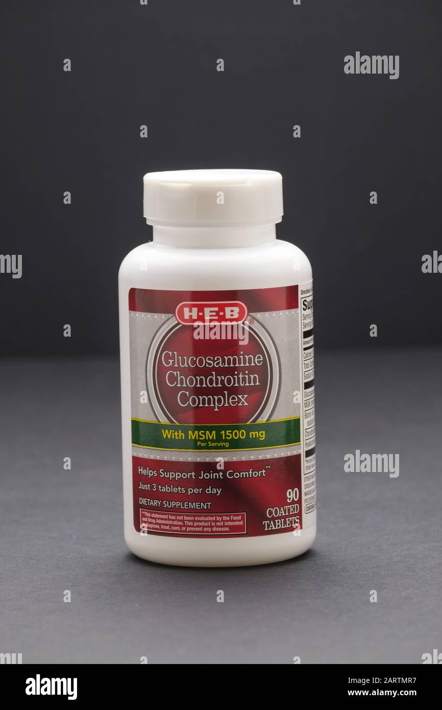 Plastic Bottle Of Glucosamine Chondroitin Complex Dietary