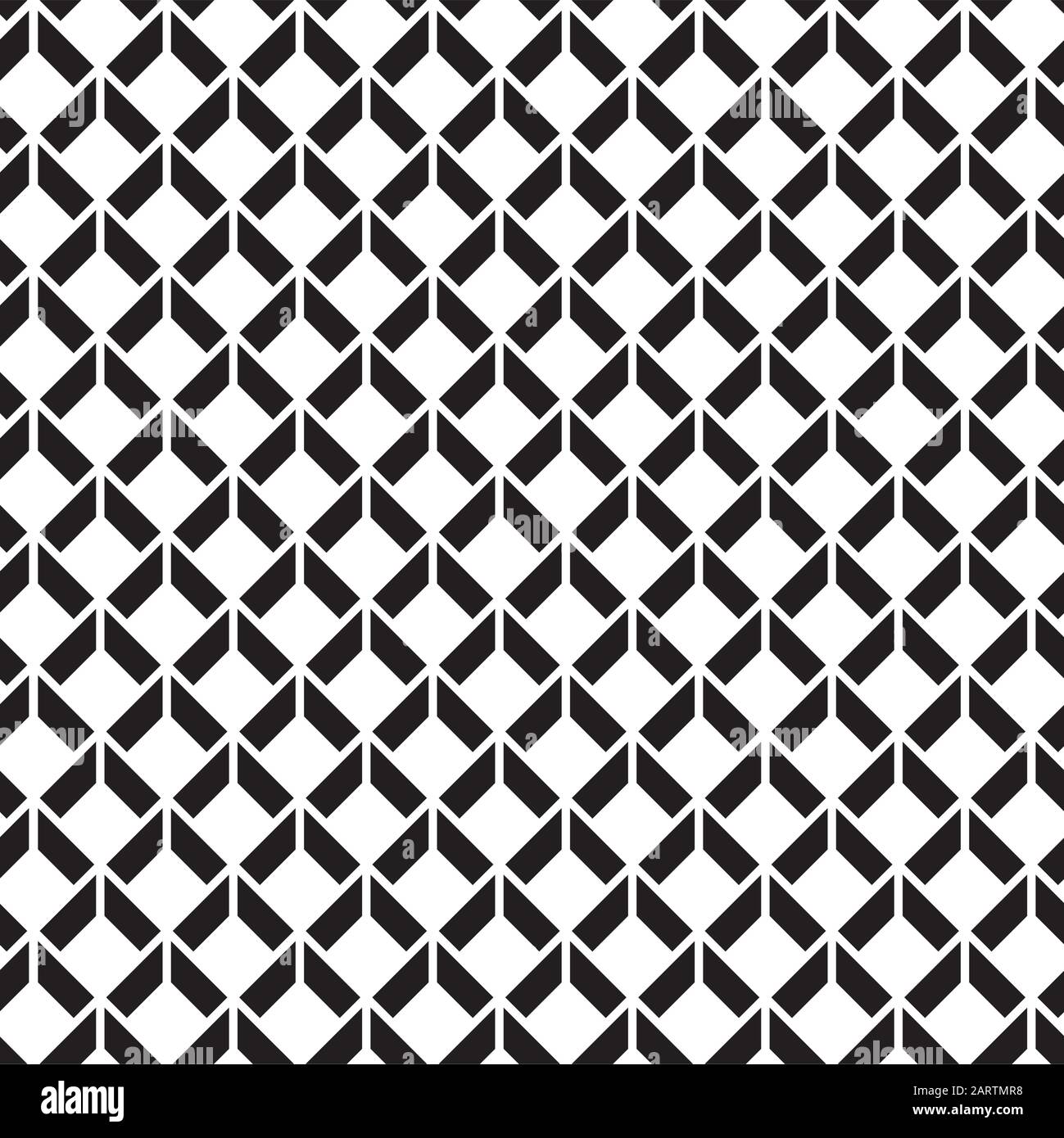 Seamless abstract geometric wireframe cube pattern background Stock Vector