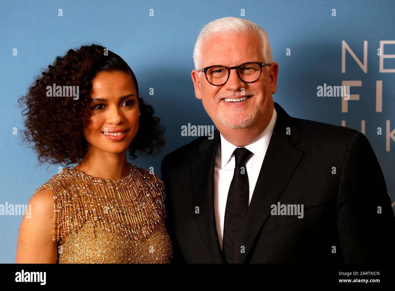 Gugu Mbatha-Raw (left) and Gary Sherwin attending the Newport Beach