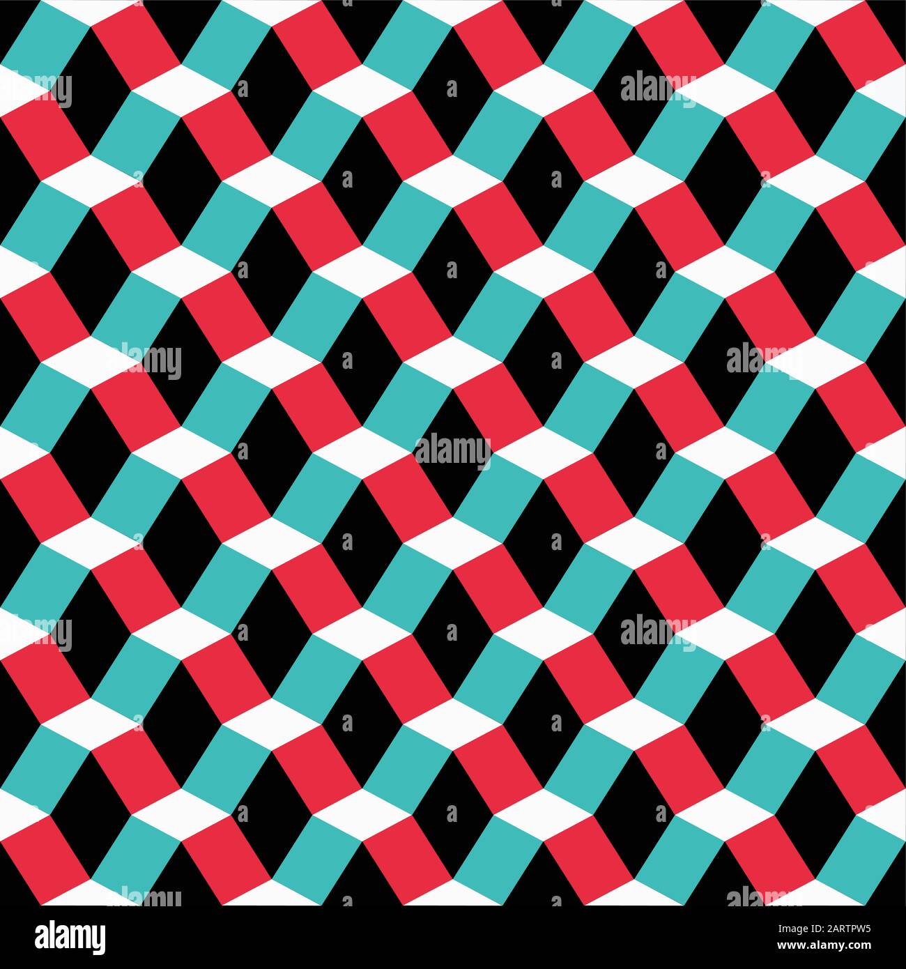 Seamless geometric abstract faceted 3d pattern background Stock Vector