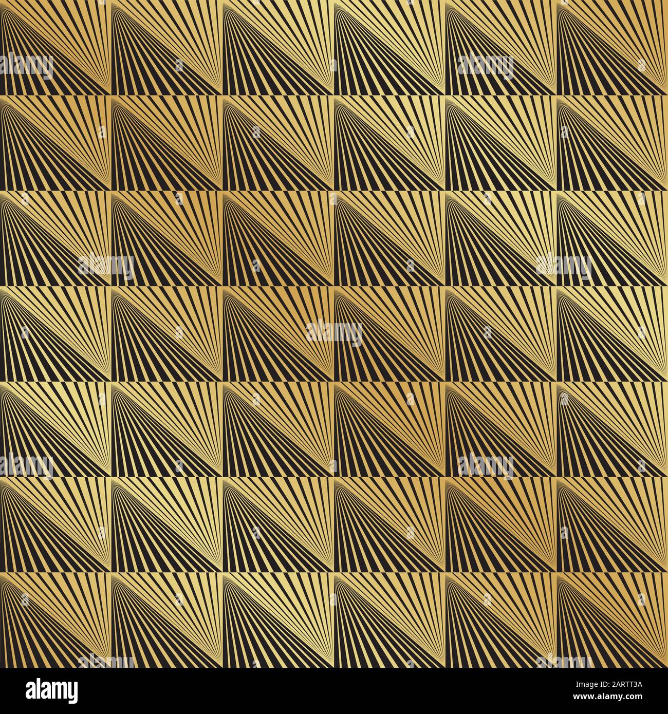 Abstract Seamless Gold Art Deco Vector Pattern Texture Background Stock ...