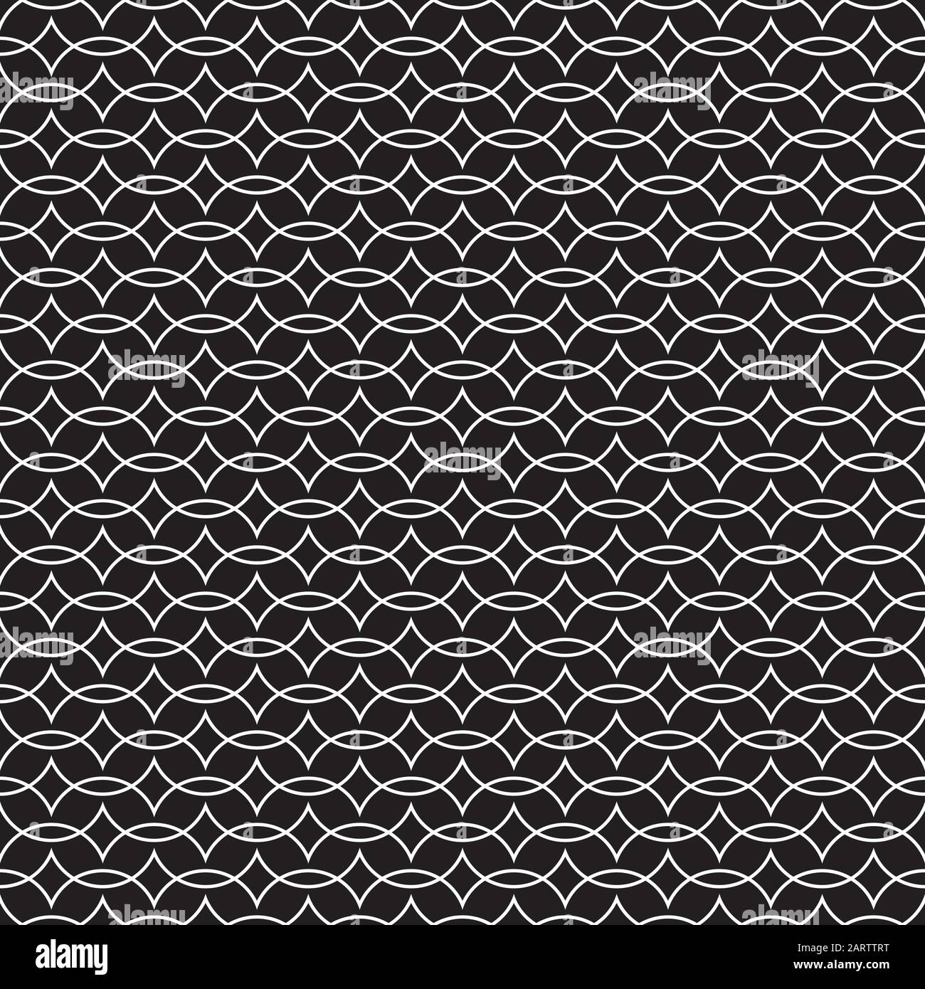Seamless Art Deco intersecting circle pattern background Stock Vector ...