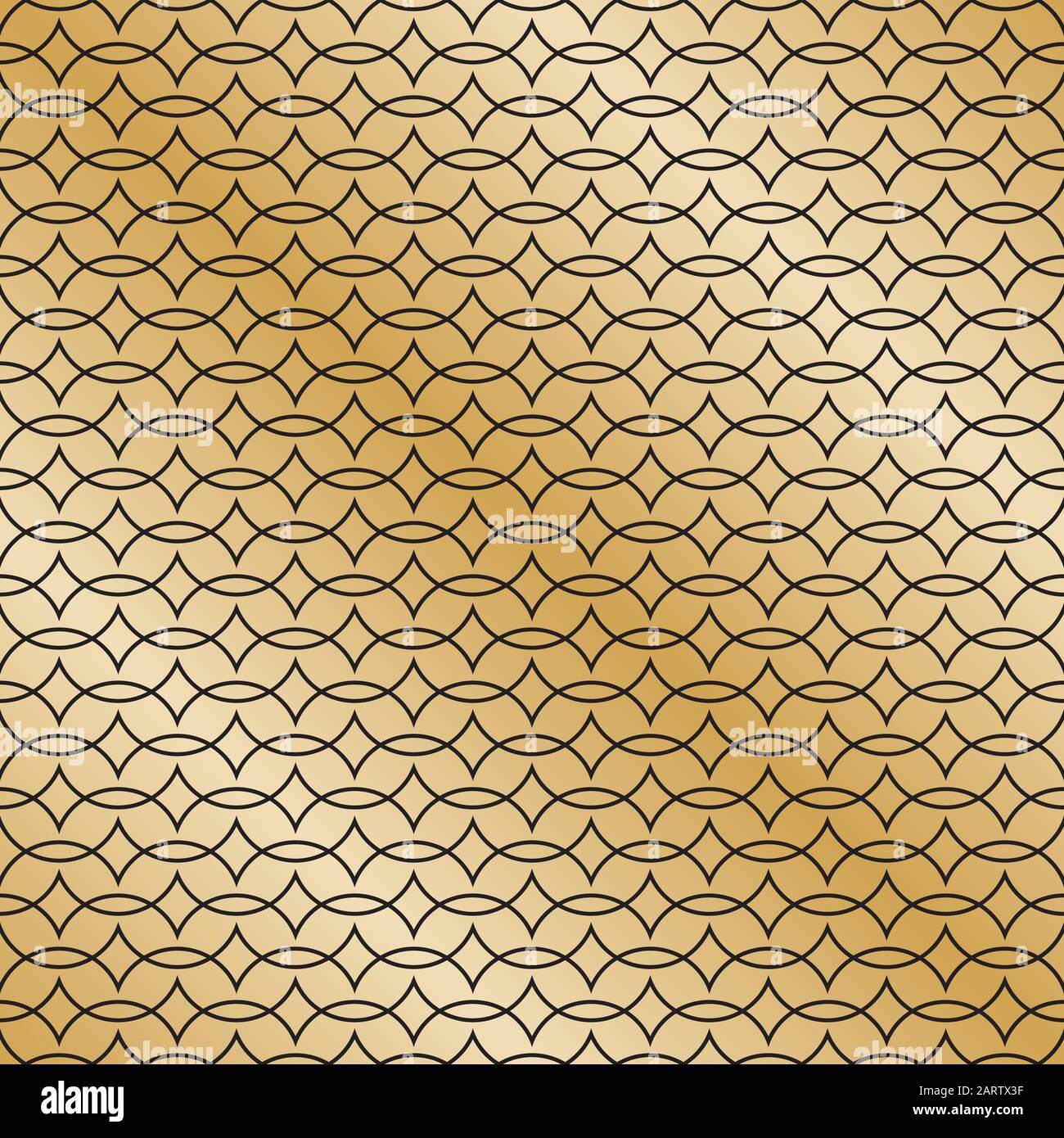 Seamless Art Deco intersecting circle pattern background Stock Vector ...