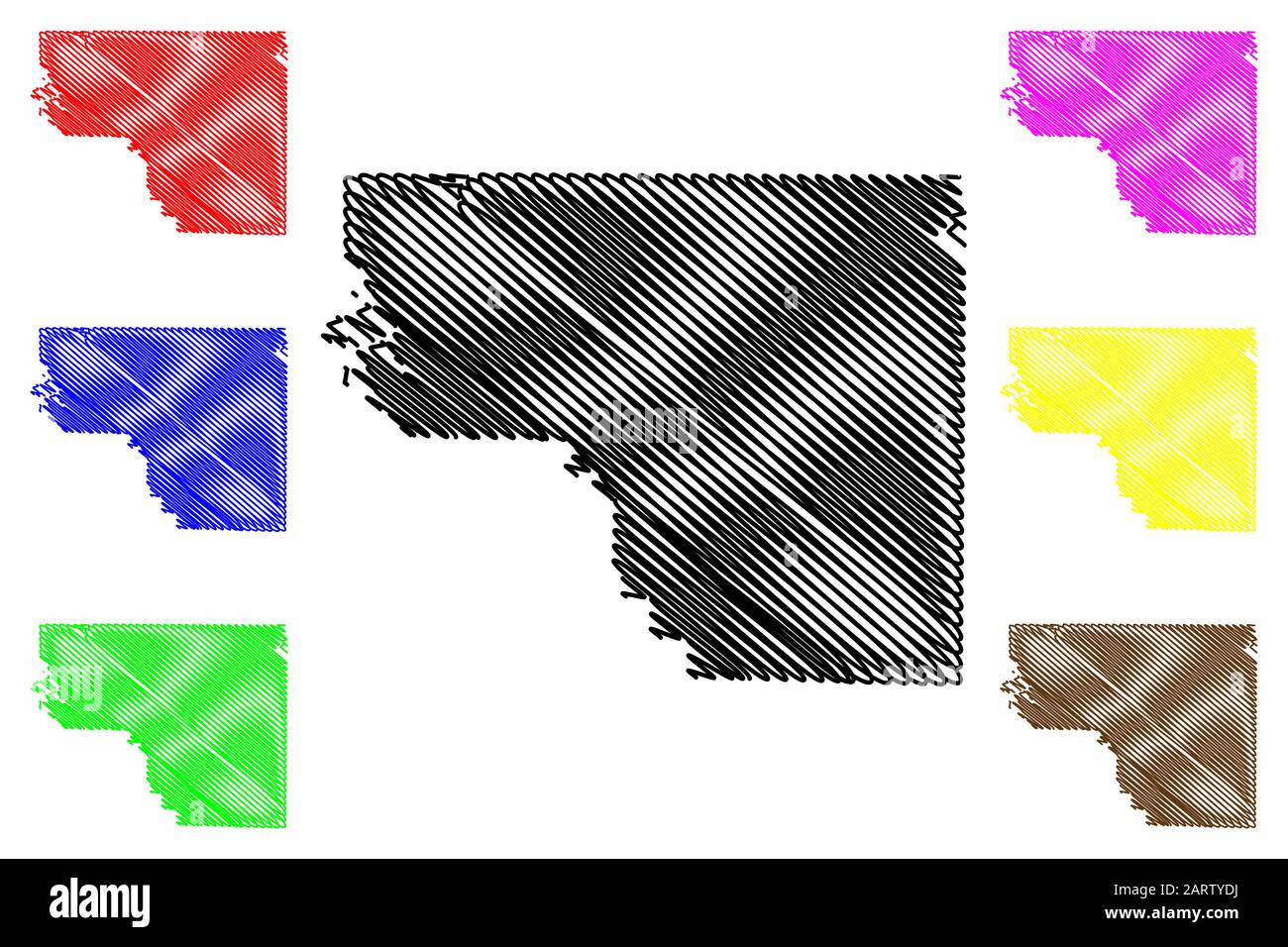 Carroll county map Stock Vector Images - Alamy