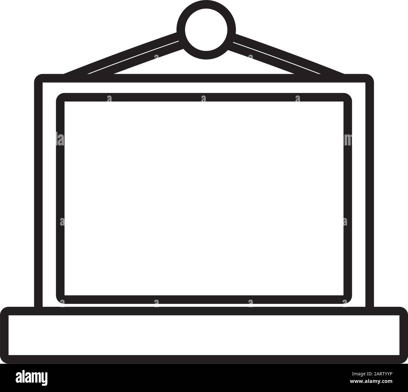 back to school education hanging board class equipment vector