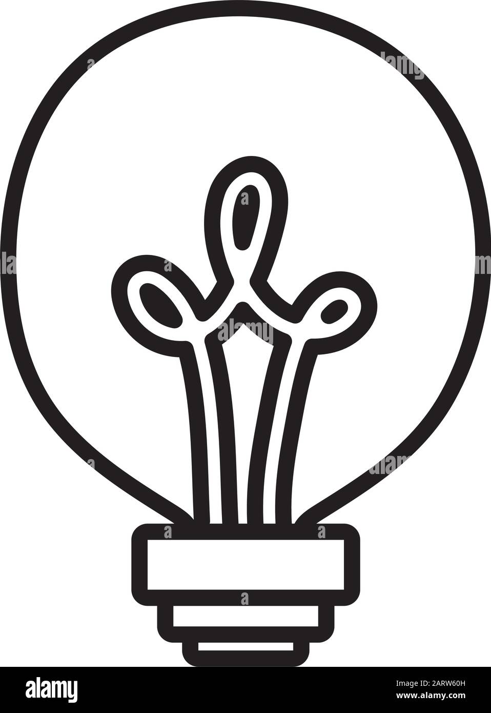 light bulb creativity idea concept icon vector illustration Stock ...
