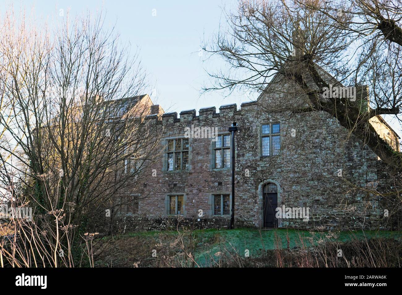 St Briavels Castle (12th Century) now a YHA hostel on the edge of the Forest of Dean near Lydney in Gloucestershire, England, UK  KATHY DEWITT Stock Photo