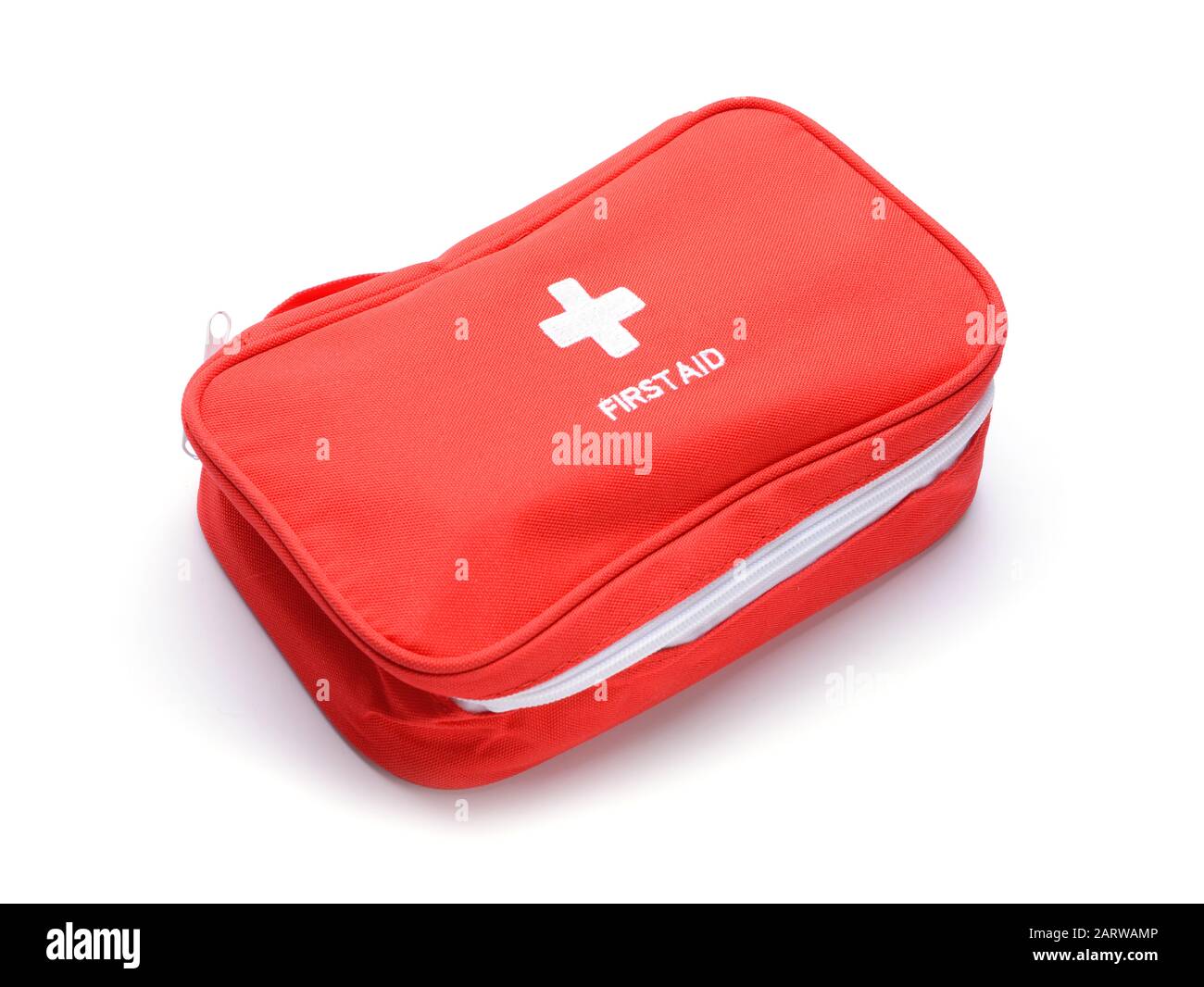 First aid kit on white background Stock Photo - Alamy