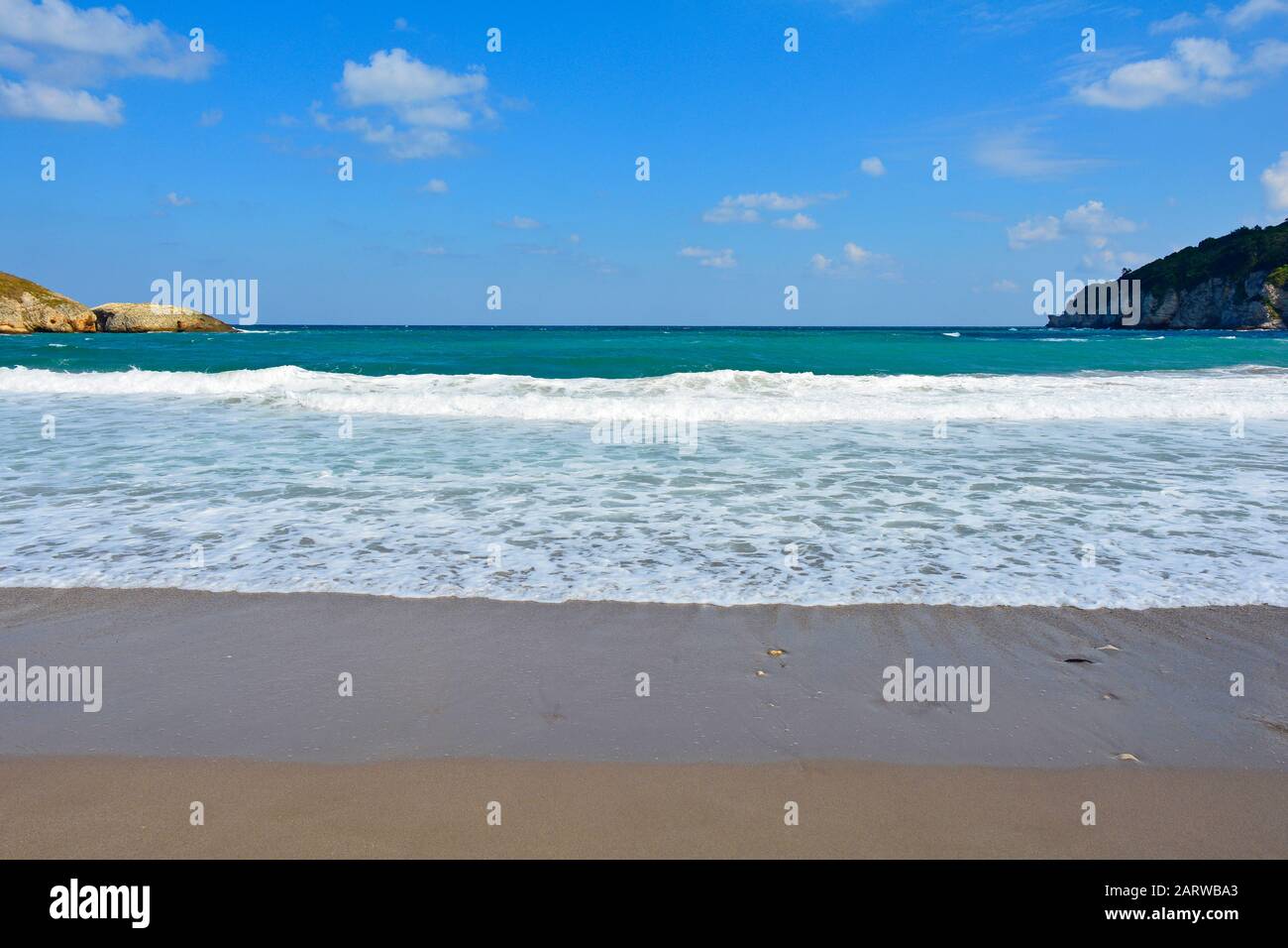 The Black Sea at Kilimli Bay, near Agva, Sile, in north west Turkey Stock Photo