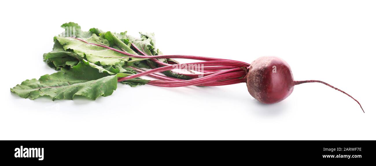 Fresh beet on white background Stock Photo