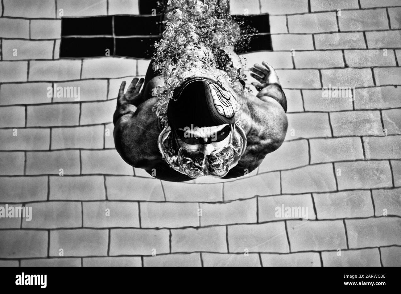Swimmer Black and White Stock Photos & Images - Alamy