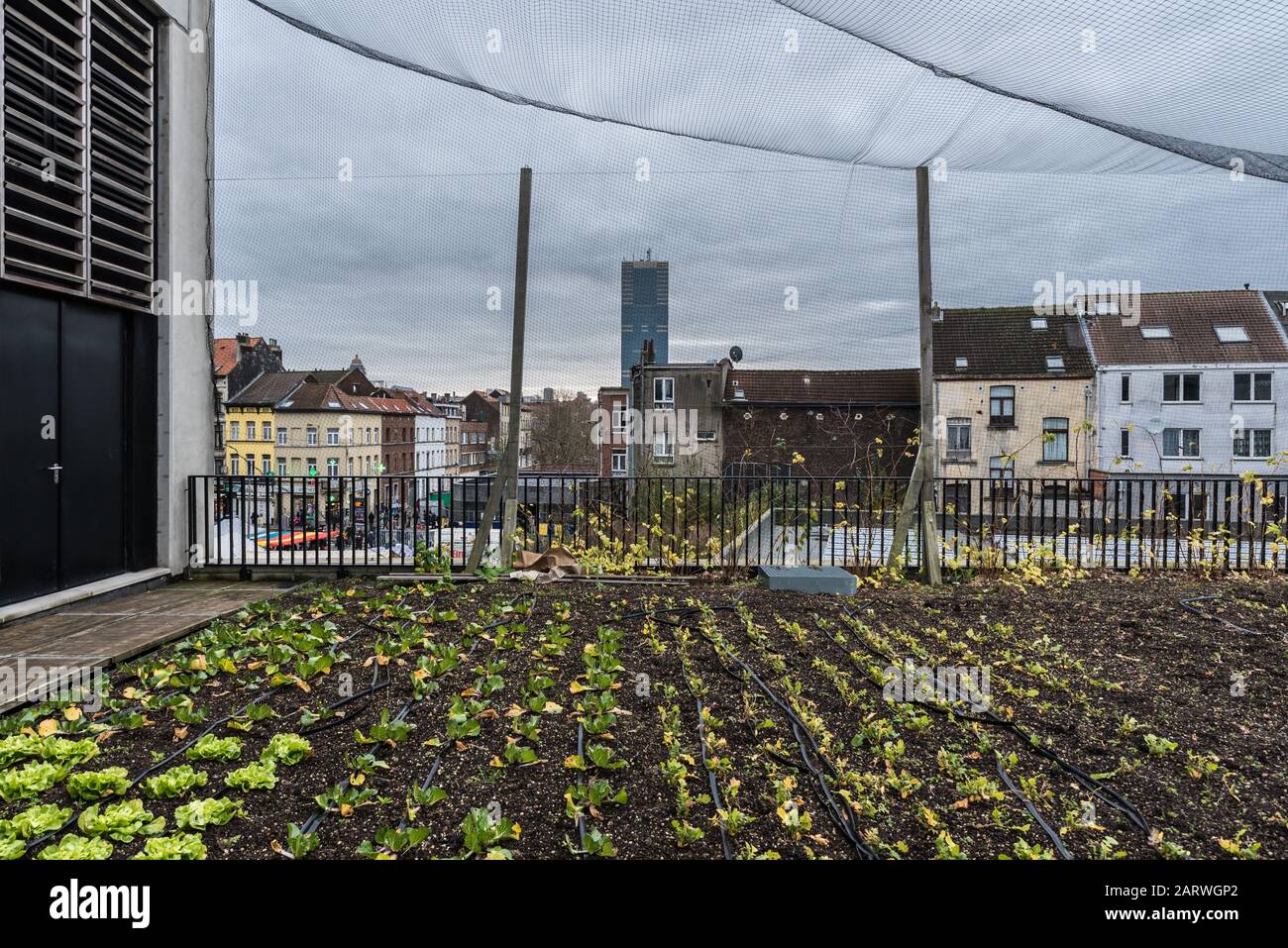 Anderlecht, Brussels Capital Region / Belgium - 12 07 2019: View Over ...