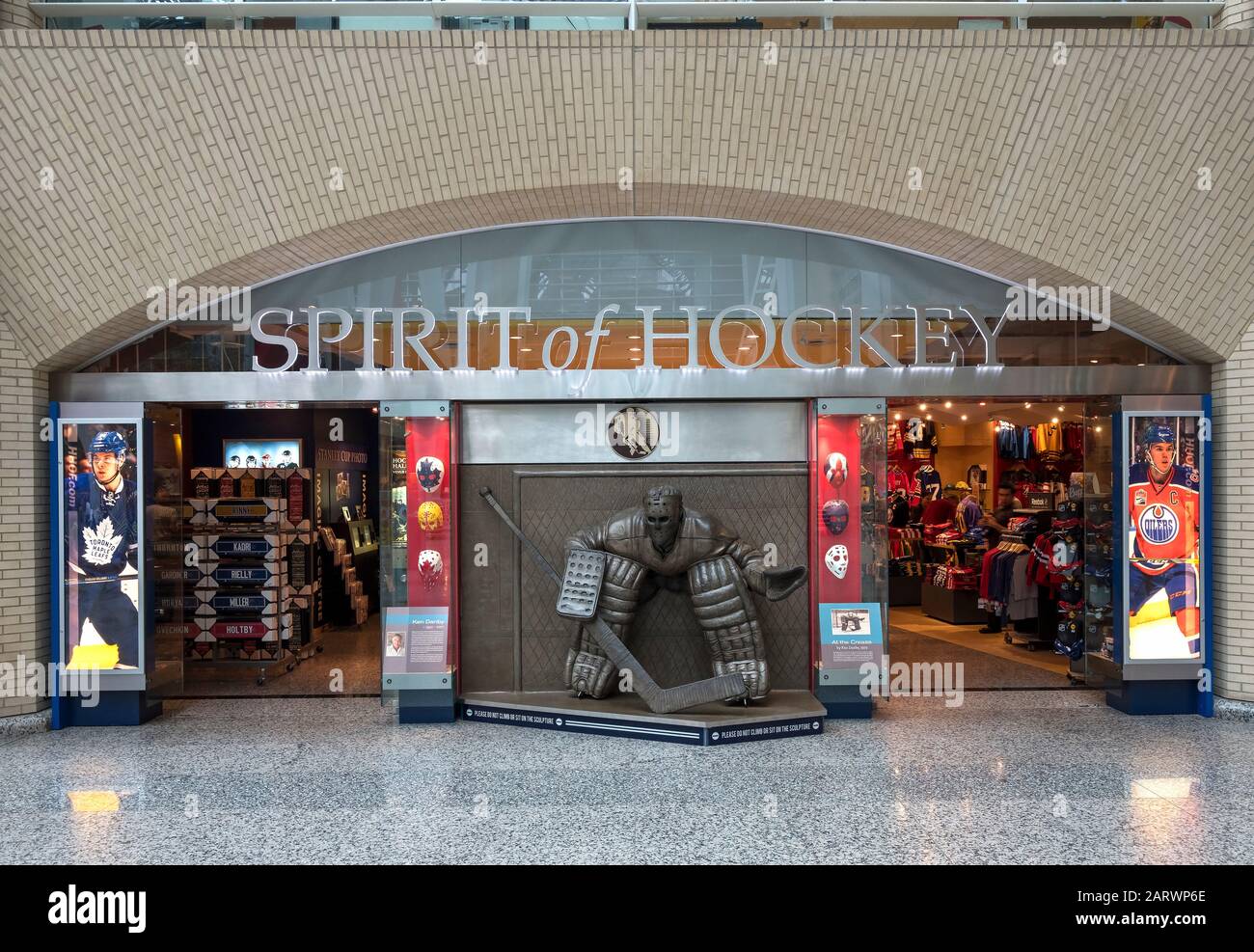 Spirit of Hockey Retail Store, Brookfield Place, Toronto, Ontario, Canada Stock Photo