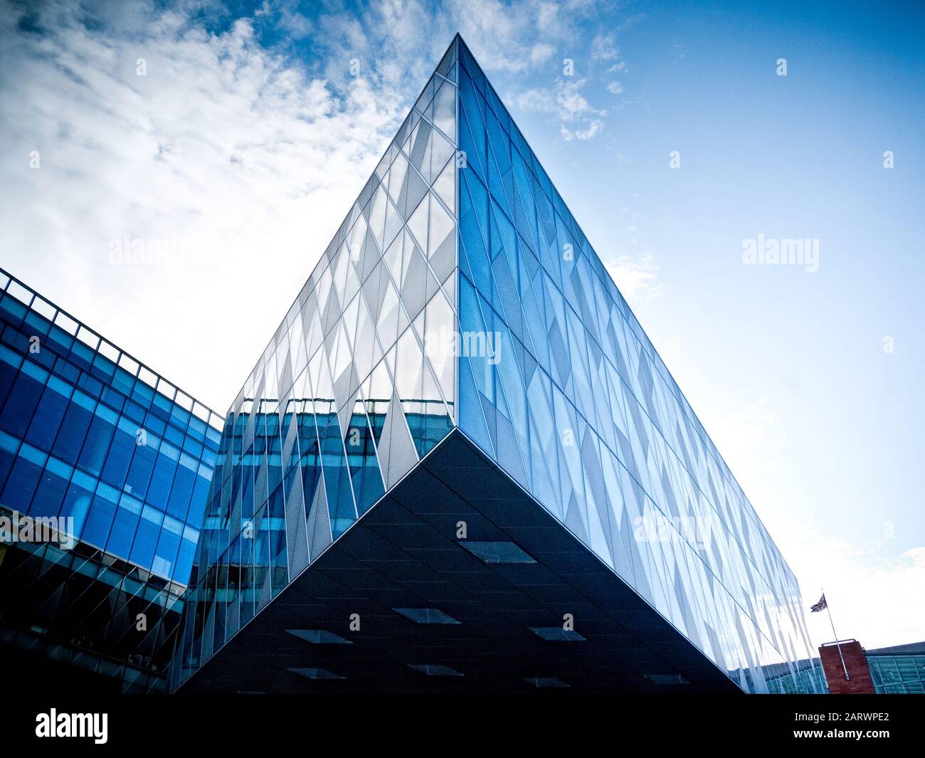 New glass building in Manchester Stock Photo Alamy