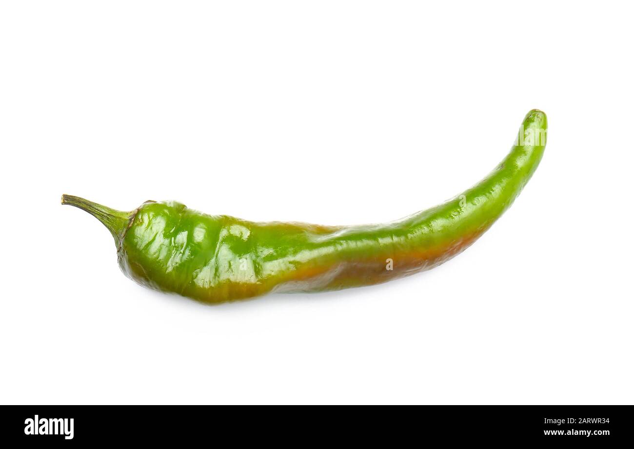 Hot chili pepper on white background Stock Photo - Alamy