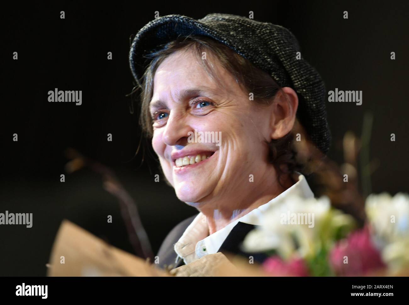 Berlin, Germany. 29th Jan, 2020. Katharina Thalbach at her award of the Ernst Lubitsch Prize at the Babylon cinema. The Club of Film Journalists Berlin traditionally honours the best comedic performance in a German-language cinema film on 29 January, the birthday of Ernst Lubitsch. Credit: Jens Kalaene/dpa-Zentralbild/dpa/Alamy Live News Stock Photo