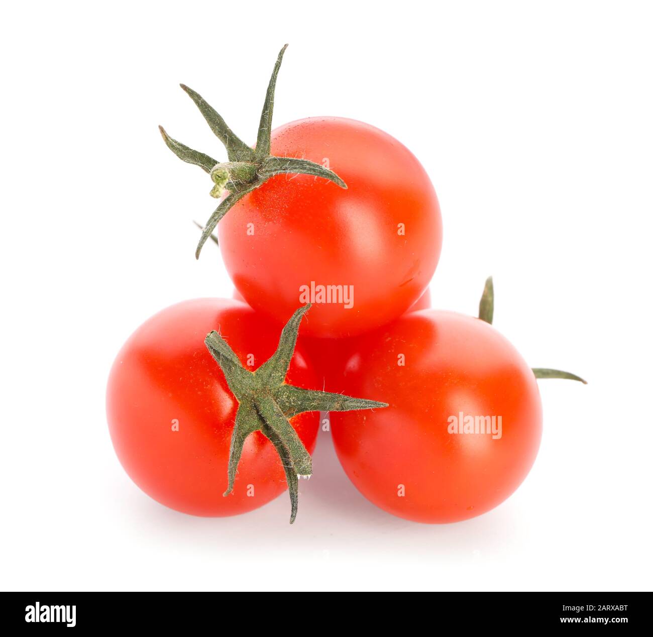 Fresh tomatoes on white background Stock Photo - Alamy
