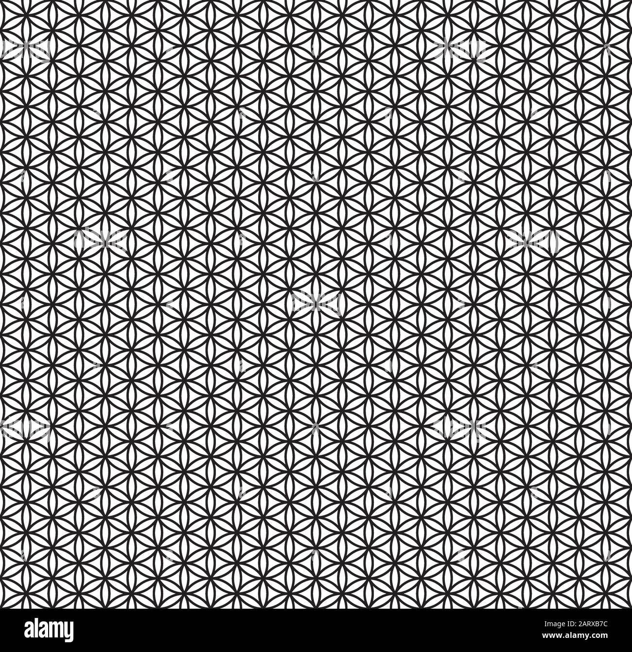 Abstract Geometric Seamless Pattern. Vector Background. Black and white graphic Stock Vector