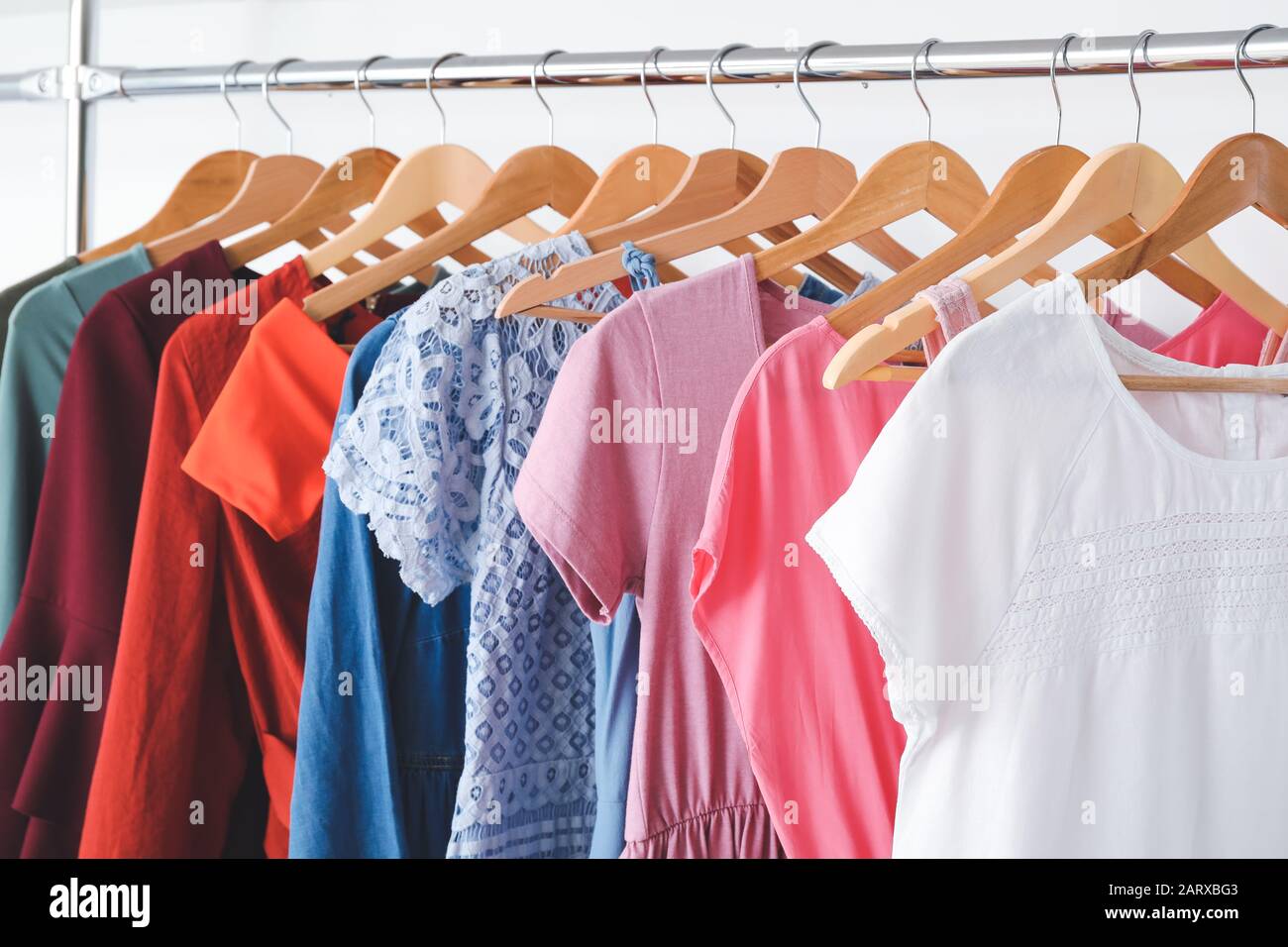 Dry cleaner rack hires stock photography and images Alamy
