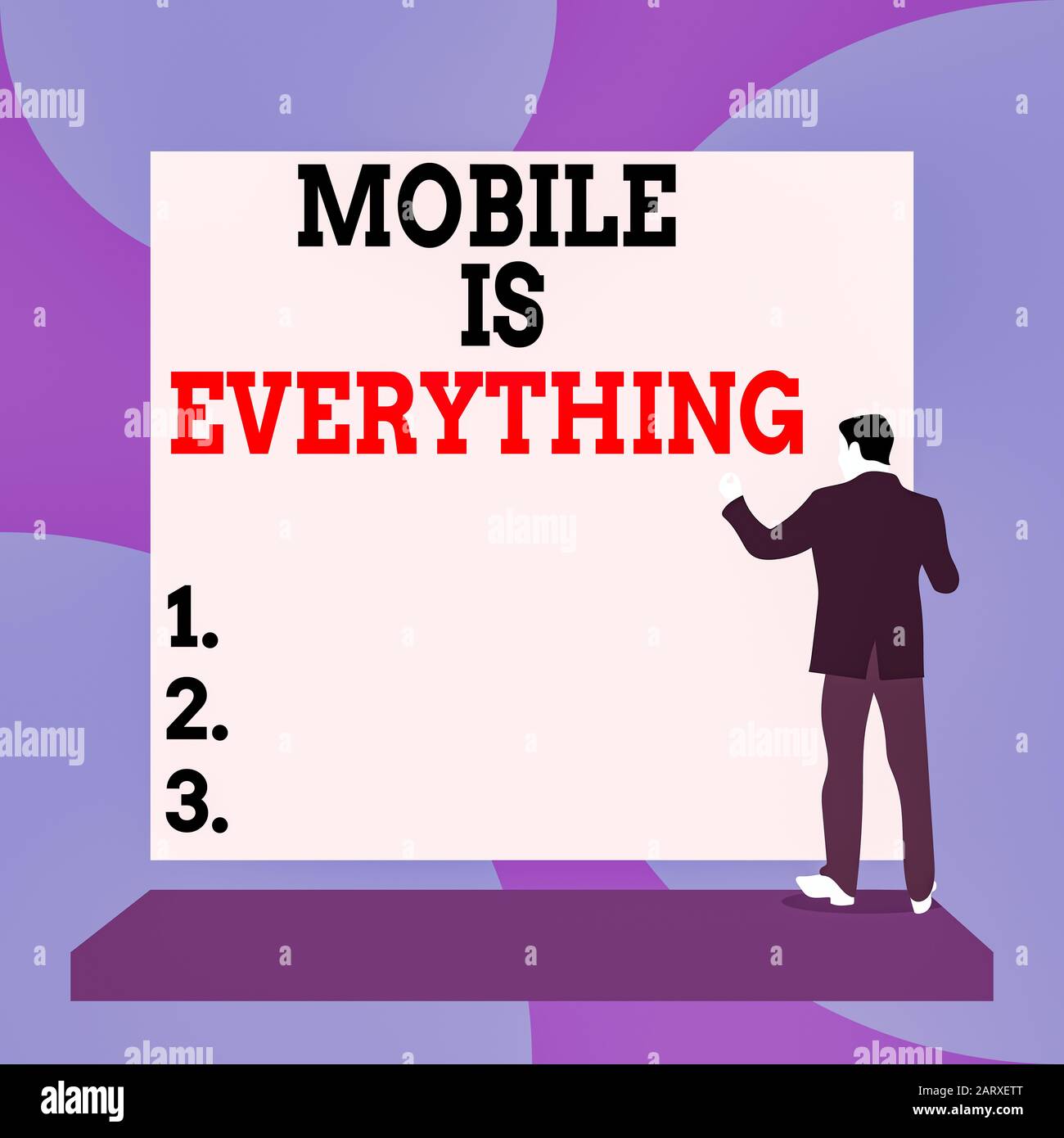 Conceptual hand writing showing Mobile Is Everything. Concept meaning