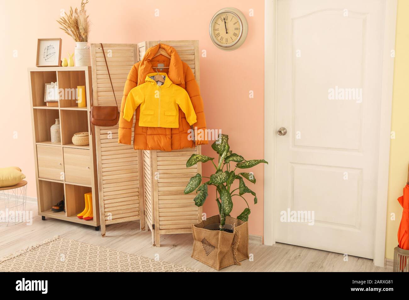 Stylish interior of modern hall Stock Photo - Alamy