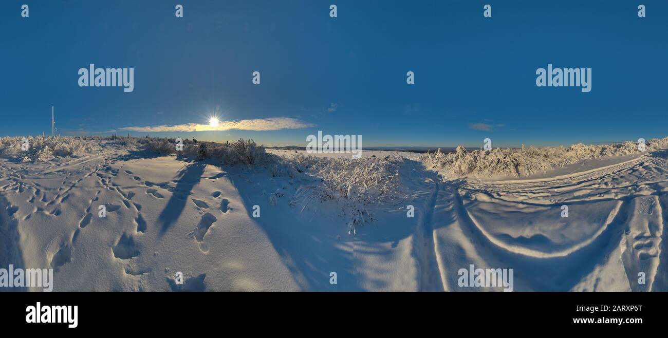 Midnight Sun - Fairbanks Alaska Stock Photo