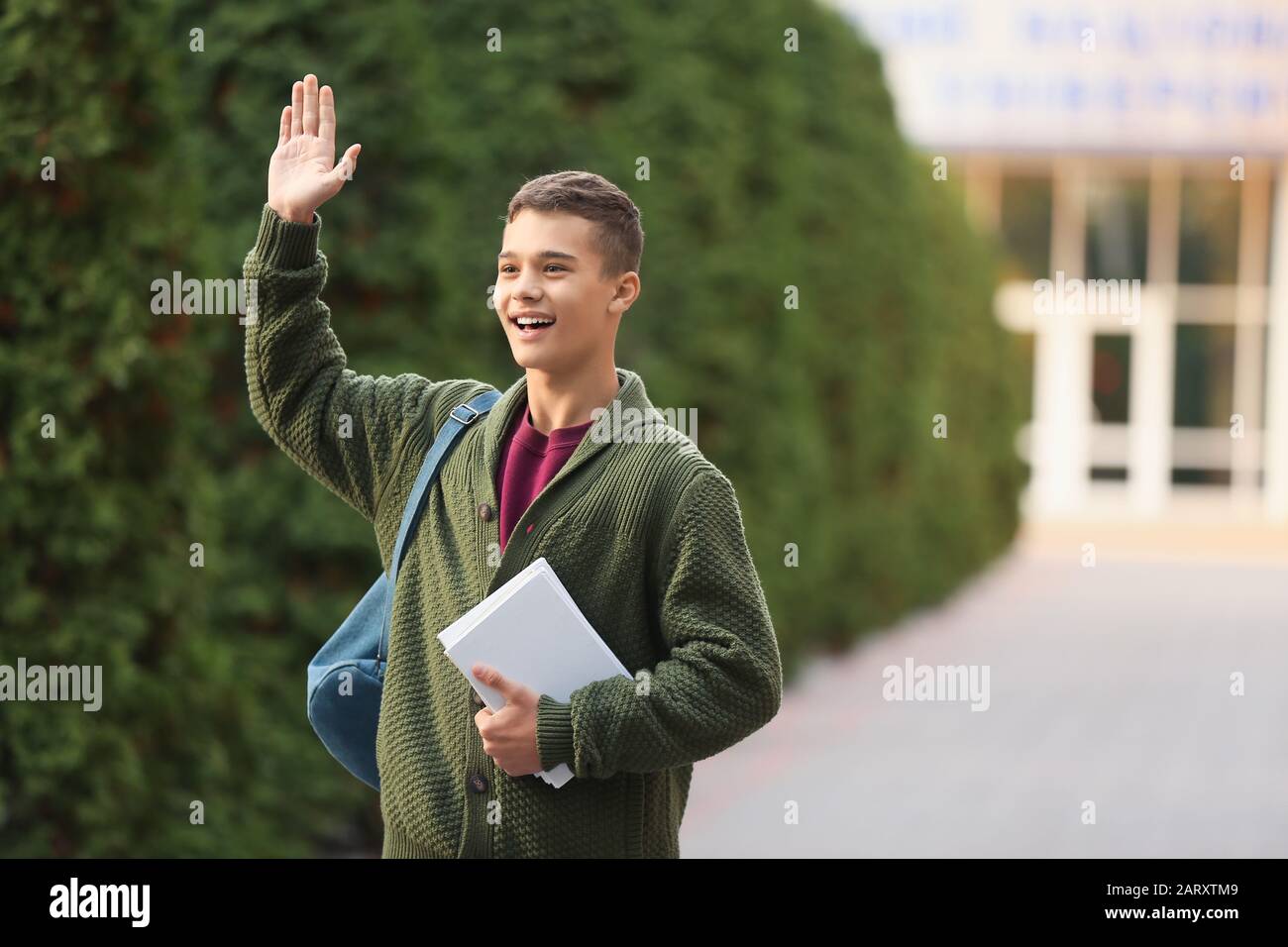 Teenage male student hi-res stock photography and images - Alamy