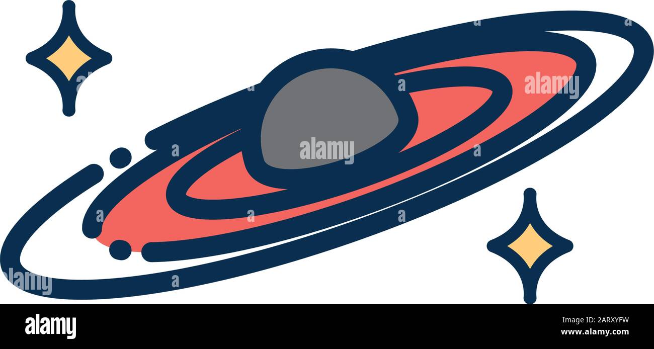 astronomy and space on white background vector illustration Stock ...