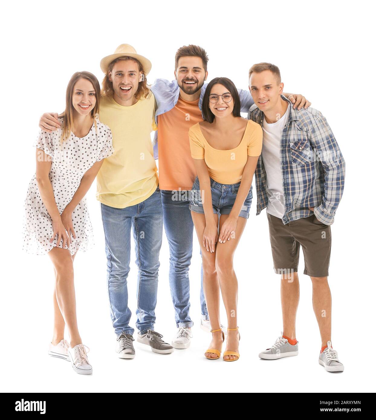 Group hug friends Cut Out Stock Images & Pictures - Alamy