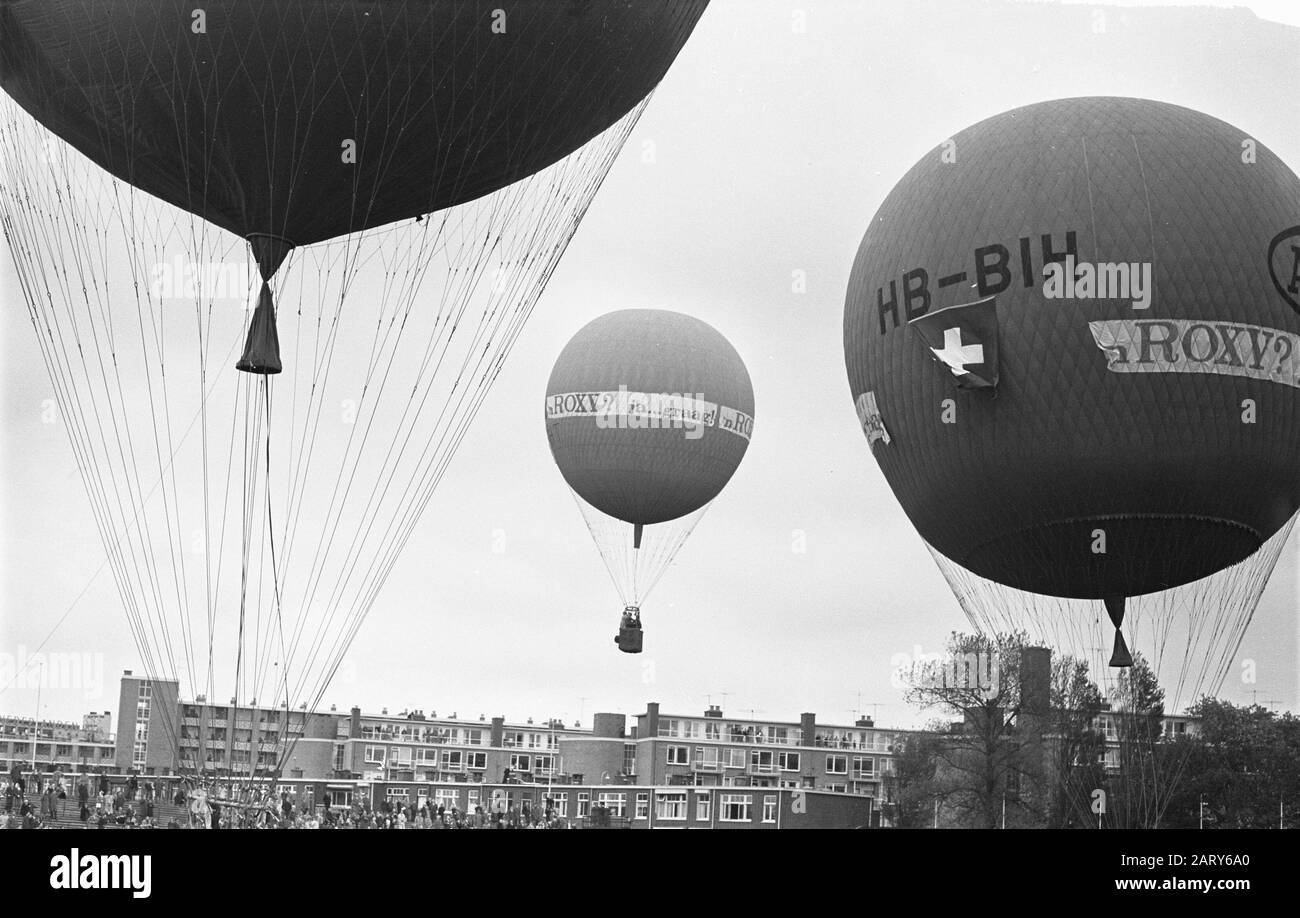Fox hunt for air balloons (Haagsche Ballonclub) Date: May 11, 1961 Stock Photo