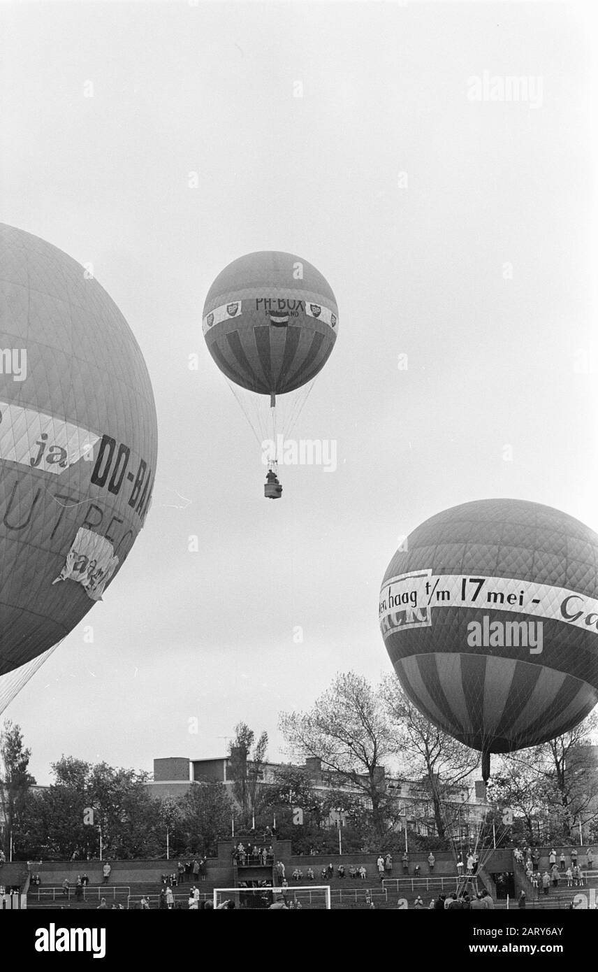 Fox hunt for air balloons (Haagsche Ballonclub) Date: May 11, 1961 Stock Photo