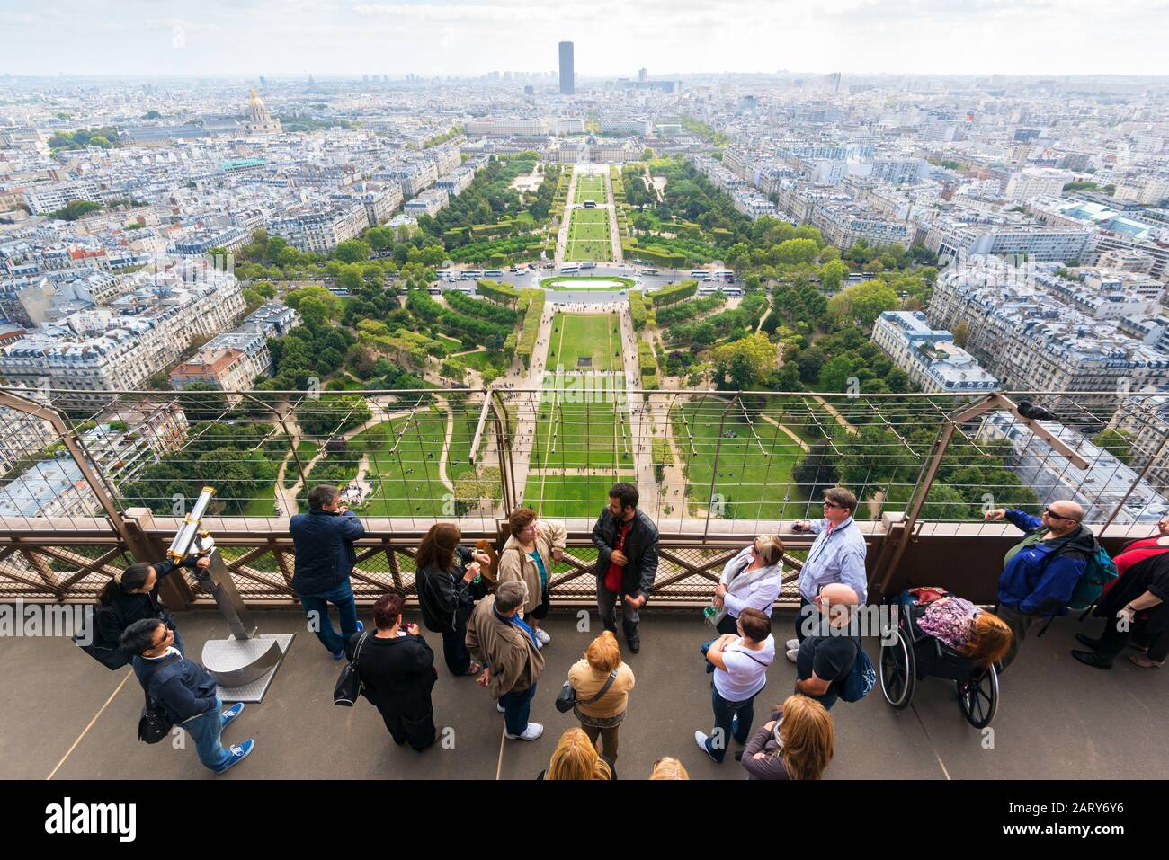 360° view of View from the top deck of the Eiffel Tower - Alamy