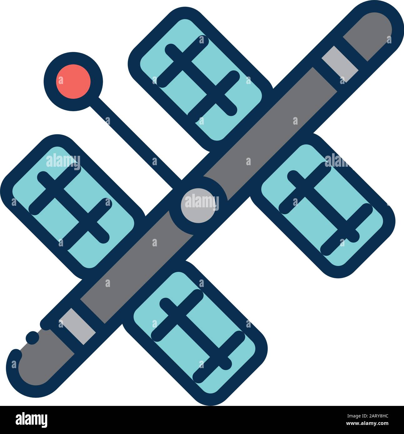 astronomy and space on white background vector illustration Stock ...
