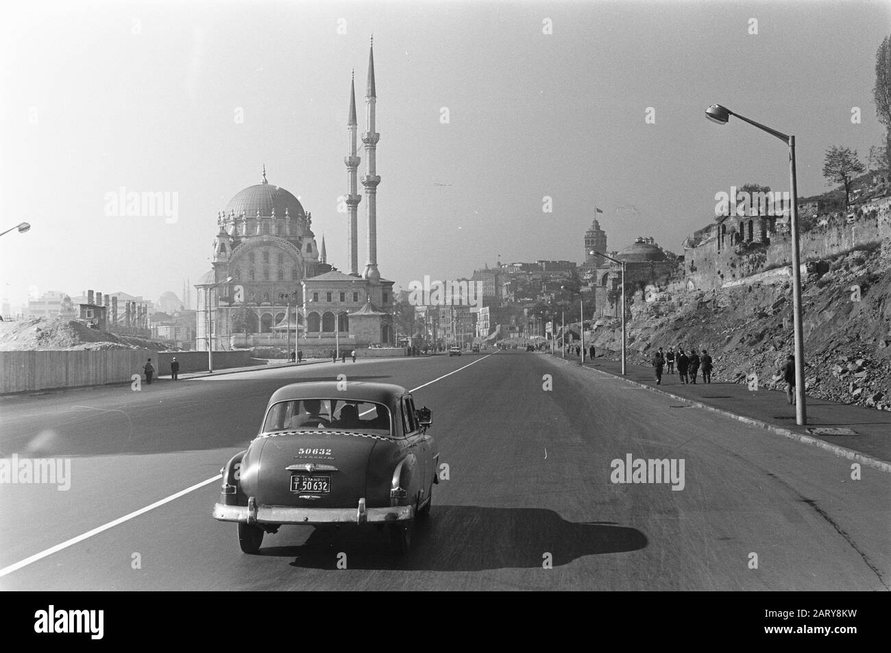 Question Mark Flight Lockheed Electra to Istanbul Date: October 29, 1959 Location: Istanbul Keywords: Cities Settings Name: Lockheed Electra Stock Photo