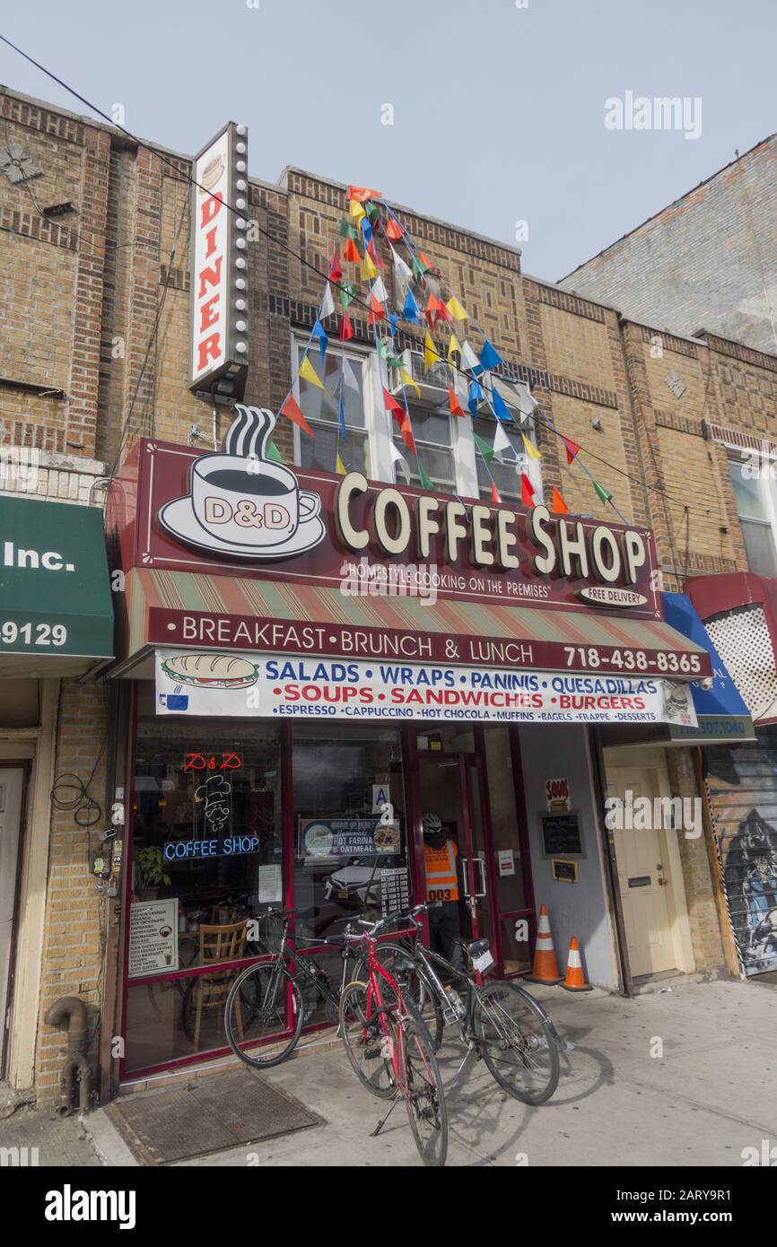 An old coffee shop diner along Fort Hamilton Parkway in the Borough