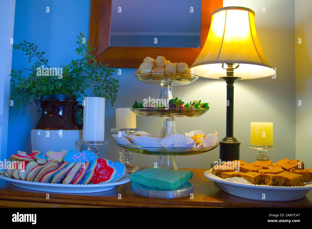 Appetizer Food Display Stock Photo Alamy