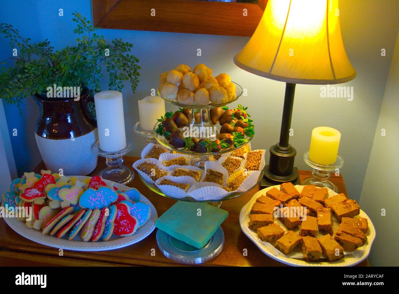 Appetizer Food Display Stock Photo Alamy