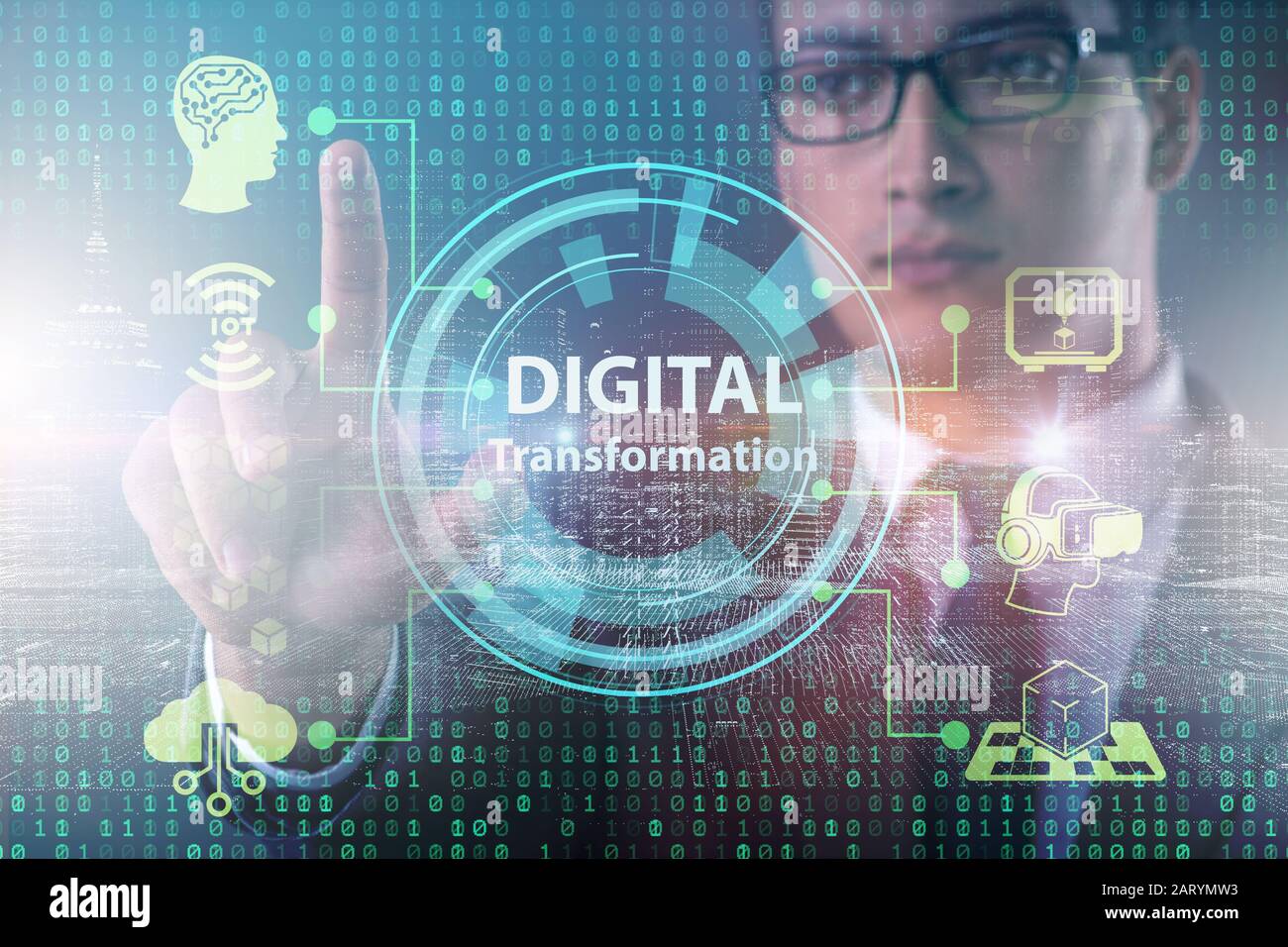 The Digital Transformation And Digitalization Technology Concept Stock ...