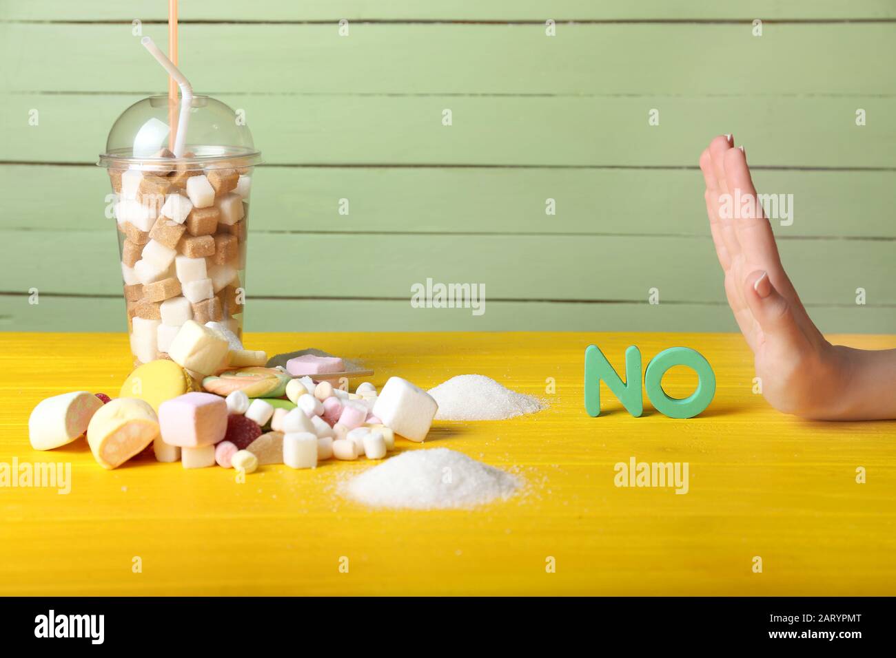 Refusing Dessert Refusing sweets hi-res stock photography and images - Alamy