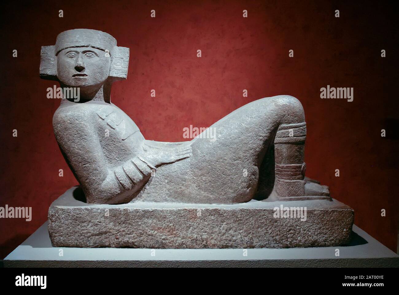 Chac Mool in Anthropology Museum, Mexico City, Mexico Stock Photo
