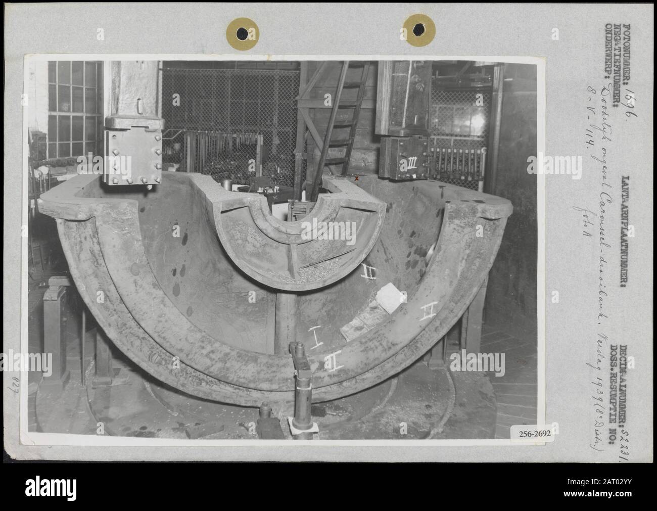 Carousel Lathe Fatal accident with a carousel lathe Annotation: Stamp