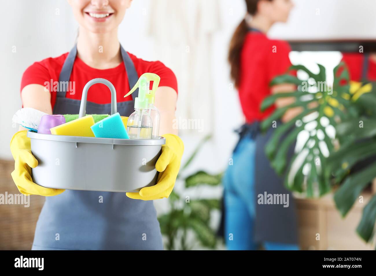 Cleaning janitor team people hi-res stock photography and images - Alamy