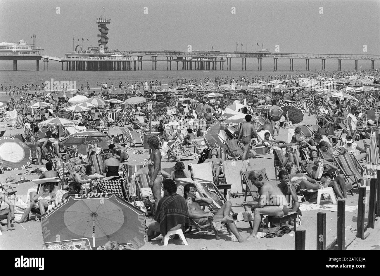 Family beach scene 1980s hi-res stock photography and images - Alamy