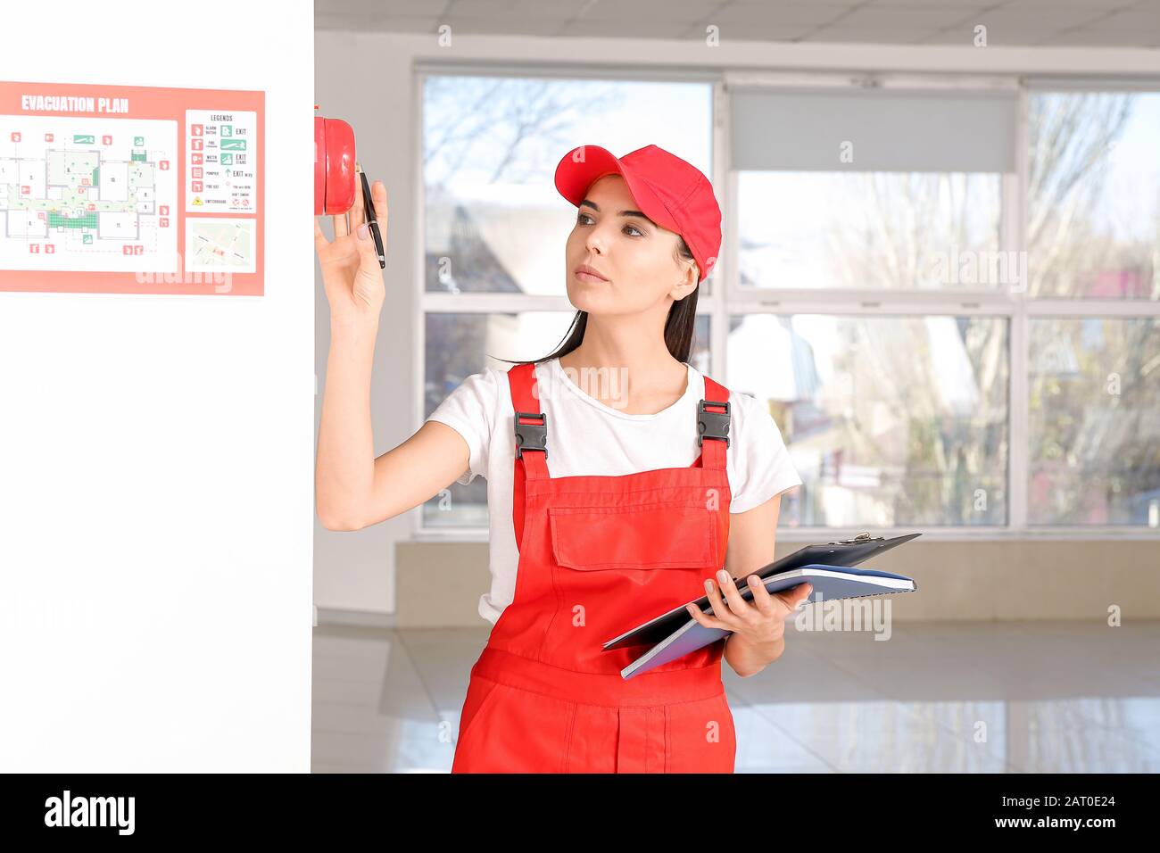 Office of fire prevention and control hires stock photography and